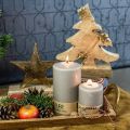 Floristik24 Albero di Natale legno di mango deco naturale Albero di Natale 20 × 18 × 5 cm