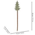 Albero di Natale decorativo su bastoncino per vasi e composizioni alte, 45 cm, 6 pezzi | Floristik24.it