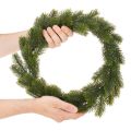 Ghirlanda artificiale di abete verde per decorazione della porta, 35 cm | Floristik24.it