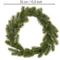 Ghirlanda artificiale di abete verde per decorazione della porta, 35 cm | Floristik24.it