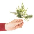 Ramo di abete artificiale per decorazioni festive, 22 cm, 2 pezzi | Floristik24.it