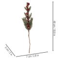 Ramo di abete artificiale con palline di Natale, 48 cm, 2 pezzi | Floristik24.it