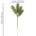 Rami artificiali di abete verde per decorazioni invernali, 25 cm, 24 pezzi | Floristik24.it