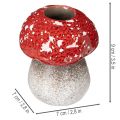 Fungo decorativo, amanita muscaria, portacandele come decorazione da tavola, 9 cm | Floristik24.it
