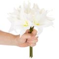 Fiori artificiali di giglio tigrato bianco per vasi e composizioni, mazzo da 6 pezzi da 29 cm. | Floristik24.it