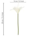 Fiori artificiali di giglio tigrato bianco per vasi e composizioni, mazzo da 6 pezzi da 29 cm. | Floristik24.it