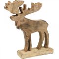 Floristik24 Decorazione da tavola Natale deco alce supporto in legno deco cervo H27,5 cm
