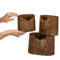 Set di 3 vasi da fiori ovali
