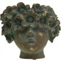 Floristik24 Vaso per piante busto vaso per fiori ragazza con viso H19cm