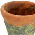 Floristik24 Vaso per piante vintage in argilla naturale Ø14.5cm H12cm 2 pezzi