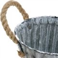 Floristik24 Portavasi con manici, cachepot in metallo, vaso decorativo per piantare Ø14,5cm