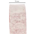 Cerniera per vaso bicolore realizzata in 100% lana con un nastro decorativo in feltro, bianco/rosso, larga 7,5 cm e lunga 5 m. | Floristik24.it