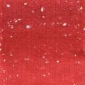 Floristik24 Nastro in feltro rosso con pois, nastro decorativo, nastro adesivo, feltro di lana rosso chiaro, bianco 15cm 5m