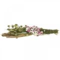 Floristik24 Bouquet di fiori secchi rosa, bouquet bianco di fiori secchi H60-65cm