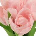 Floristik24 Tulipani rosa artificiale 26,5 cm 5 pezzi