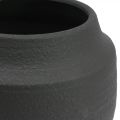 Floristik24 Fioriera vaso da fiori in ceramica nera Ø27cm H23cm