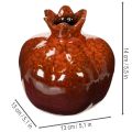 Decorazione in ceramica a forma di melagrana, lucida, 14 cm | Floristik24.it