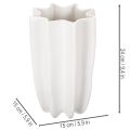 Vaso a coste, vaso decorativo alto per fiori secchi, 24 cm | Floristik24.it