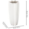 Vaso da fiori scanalato, moderno, decorativo, 38 cm | Floristik24.it