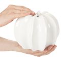 Vaso decorativo a forma di zucca, lucido, decorazione autunnale per soggiorno, 19 cm | Floristik24.it