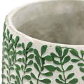 Floristik24 Vaso da fiori in ceramica, vaso per piante con viticci di foglie Ø14.5cm H12.5cm