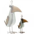 Floristik24 Uccello in metallo, corvo decorativo, decorazione in metallo, decorazione da giardino 24,5 cm