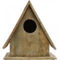 Floristik24 Casetta per uccelli in piedi, nido decorativo in legno naturale H29cm