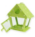 Floristik24 Lanterna birdhouse verde primavera 13x12cm
