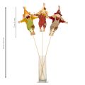 Spaventapasseri decorativo su bastoncino, ideale per lavori manuali e piante, 60 cm. | Floristik24.it