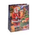Floristik24 Sacchetto di carta Babbo Natale 11 cm x 13,5 cm