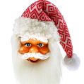 Floristik24 Ciondolo di Natale Testa di Babbo Natale 14cm, 20cm 2pz