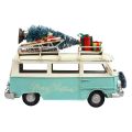 Floristik24 Autobus natalizio Auto natalizia decorazione vintage in metallo 17 cm 1pz