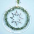 Floristik24 Decorazioni natalizie stelle decorazioni per alberi di Natale champagne glitter 22cm 12 pezzi