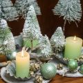 Floristik24 Decorazione natalizia fermaglio innevato Verde H13/19cm 4pz