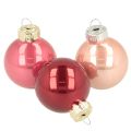 Floristik24 Decorazioni natalizie in vetro, lucide, 3 cm, 22 pezzi