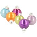 Floristik24 Set di palline per albero di Natale, palline colorate, lucide, 40 mm, 24 pezzi