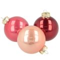 Floristik24 Set di palline di Natale, decorazioni festive scintillanti, 6 cm, 24 pezzi