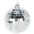 Floristik24 Decorazione natalizia a forma di pallina, sfera a specchio da appendere, 7 cm, 6 pezzi