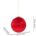 Grande pallina di Natale rossa da appendere, 15 cm, 3 pezzi | Floristik24.it