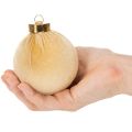 Palline di Natale effetto velluto, mix di colori caldi, 8 cm, 12 pezzi | Floristik24.it