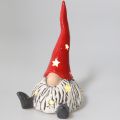 Floristik24 Figura decorativa Elfo di Natale con rosso chiaro, grigio 20 cm