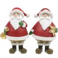 Floristik24 Figura decorativa Babbo Natale con stella / borsa H13cm 2 pezzi