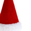 Floristik24 Cappelli natalizi rossi 10 cm 12 pezzi
