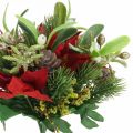 Floristik24 Bouquet invernale artificiale con coni, decorazione dell&#39;avvento L30cm pacco da 4 pezzi