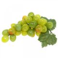 Floristik24 Deco uva verde decorazione autunnale frutti artificiali 15cm
