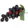 Floristik24 Uva decorativa Frutta decorativa nera Uva artificiale 15 cm