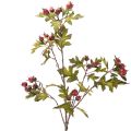 Floristik24 Ramo artificiale di biancospino con bacche rosse, decorativo, 110 cm