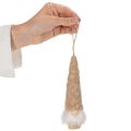 Statuetta decorativa di gnomo con barba da appendere, 17 cm, 6 pezzi | Floristik24.it