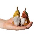 Set di statuine di gnomi con cappello di lana e ghianda, 10 cm, 6 pezzi | Floristik24.it
