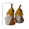 Set di statuine di gnomi con cappello di lana e ghianda, 10 cm, 6 pezzi | Floristik24.it